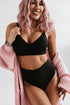 (2pcs) String type panties T0153 - BEIGE + BLACK